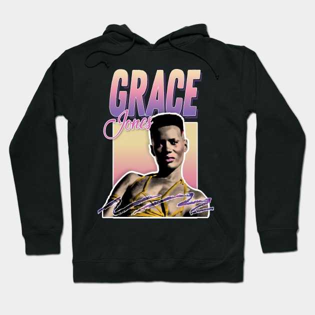 Grace Jones /// 80s Styled Aesthetic Tribute Art Hoodie by DankFutura